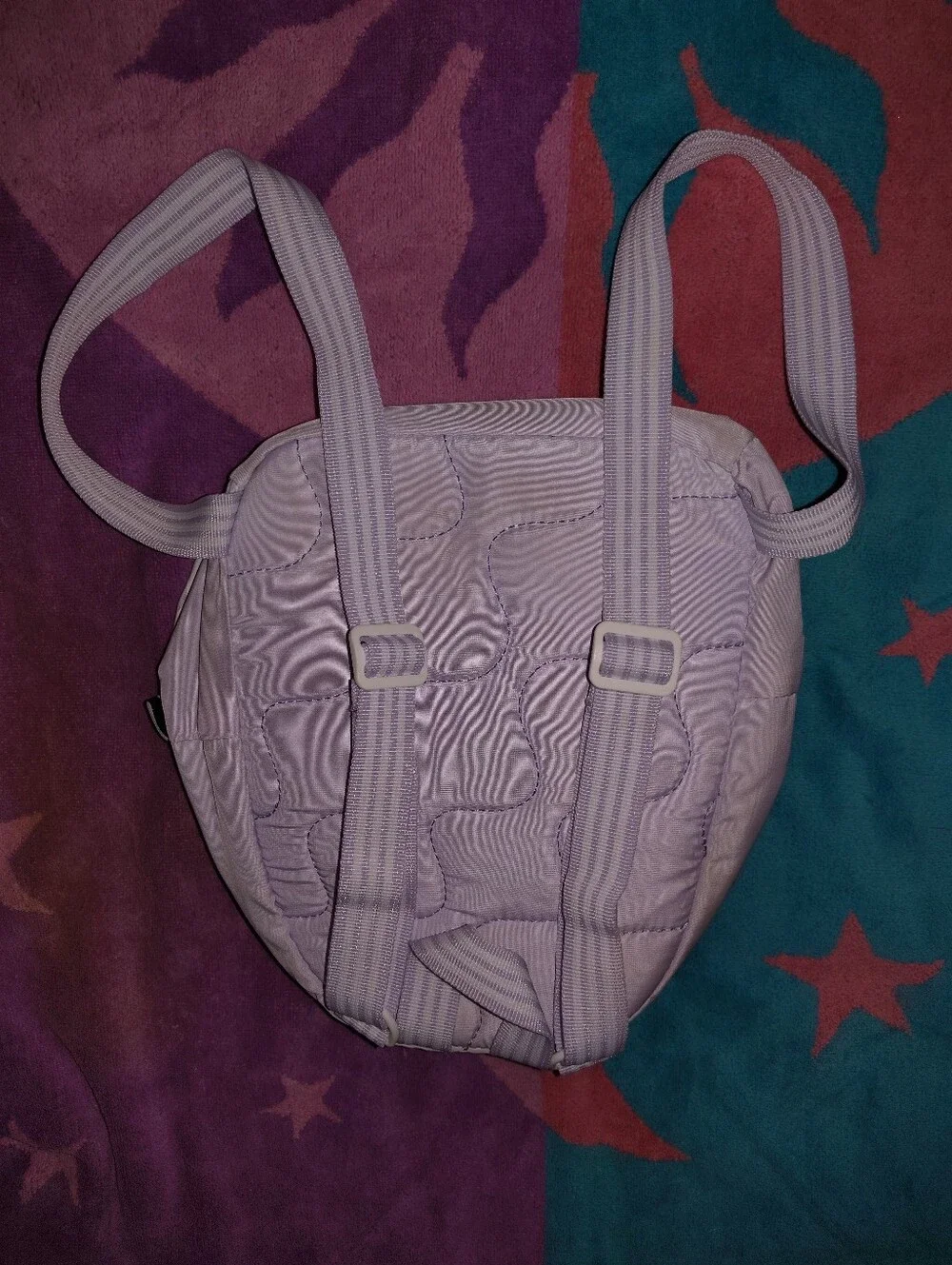 adidas Lavender Mini Backpack with White Logo - Picture 2 of 3